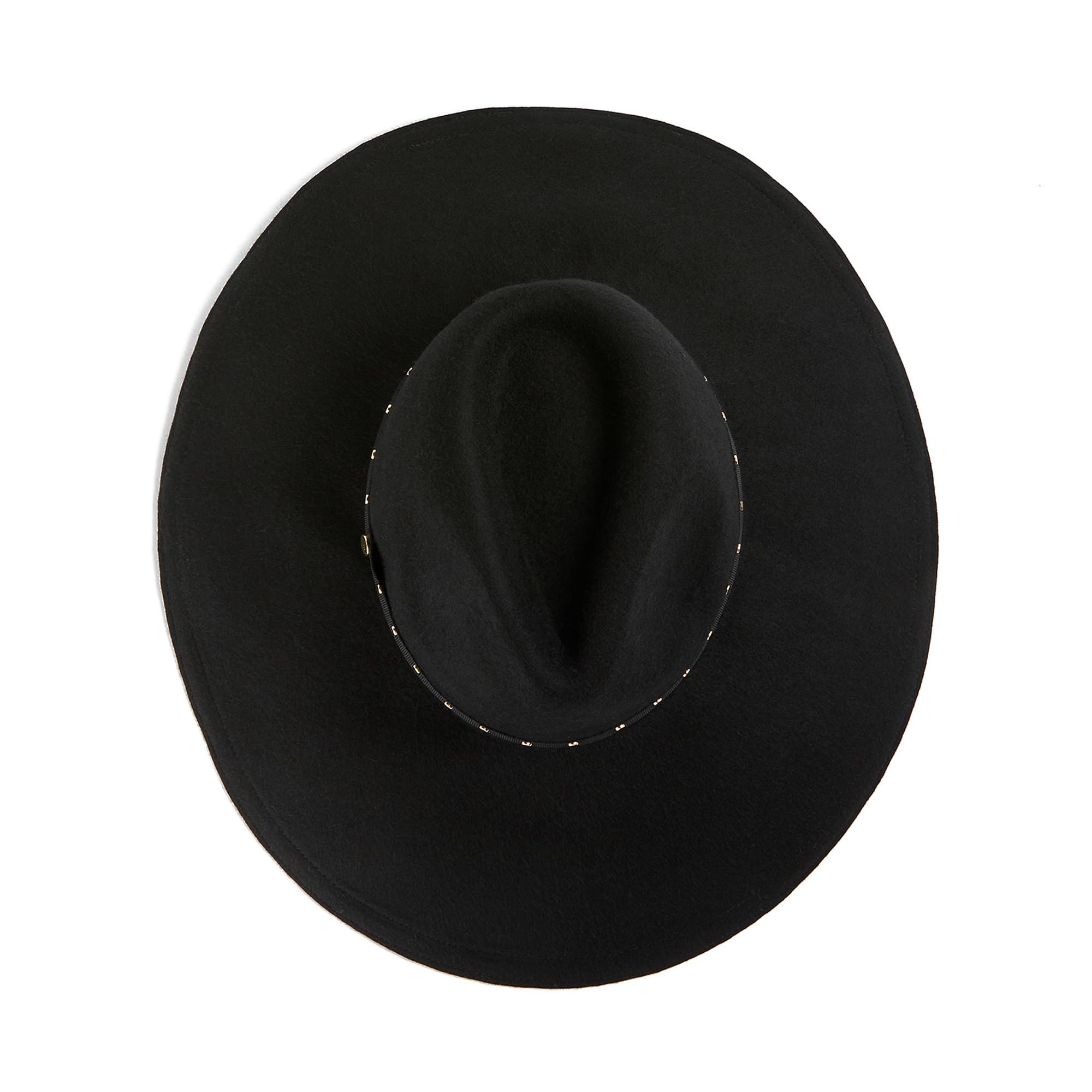 Rosieyy Stud Detail Wide Brim Hat